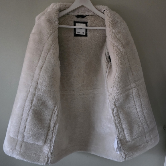 Abercrombie & Fitch XS 70s Modern Retro Hippie Vegan Shearling Penny Lane Jacket - Picture 16 of 16